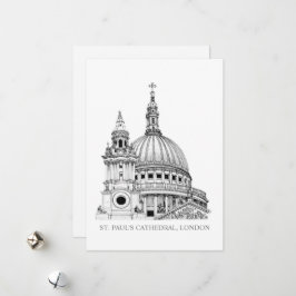 St Paul's Cathedraal Card Feestdagenkaart