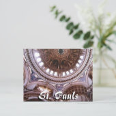 St Pauls cathedraal interior London briefkaart (Staand voorkant)