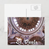 St Pauls cathedraal interior London briefkaart (Voorkant / Achterkant)