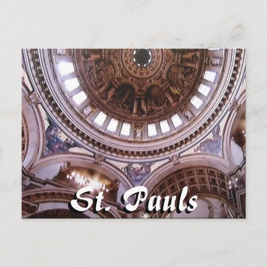 St Pauls cathedraal interior London briefkaart (Voorkant)