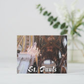 St Pauls cathedraal interior London briefkaart (Staand voorkant)