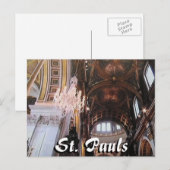 St Pauls cathedraal interior London briefkaart (Voorkant / Achterkant)