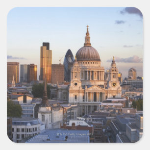St. Paul's Cathedraal Vierkante Sticker