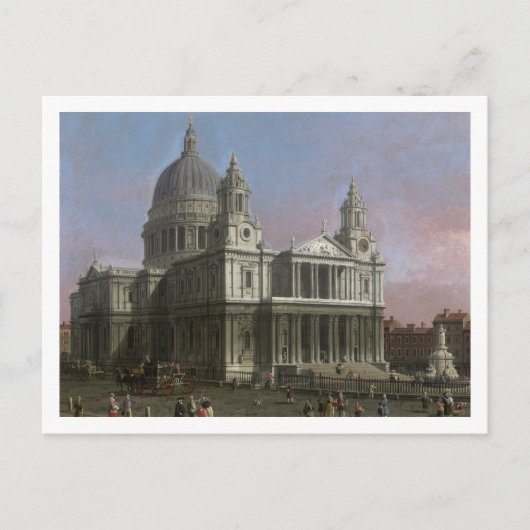 St. Paul's Cathedral, 1754 (olie op doek) Briefkaart (Voorkant)