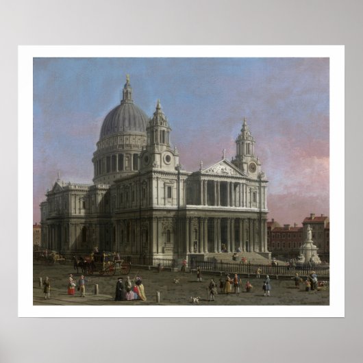 St. Paul's Cathedral, 1754 (olie op doek) Poster (Voorkant)