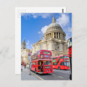 St. Paul's Cathedral, Briefkaart van het Verenigd  (Voorkant / Achterkant)