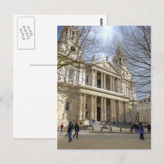 St. Paul's Cathedral, Briefkaart van het Verenigd  (Voorkant / Achterkant)