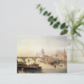 St. Paul's Cathedral en London Bridge Briefkaart (Staand voorkant)