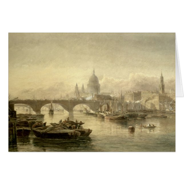 St. Paul's Cathedral en London Bridge van de Su (Voorkant Horizontaal)