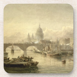 St. Paul's Cathedral en London Bridge van de Su Drankjes Onderzetter