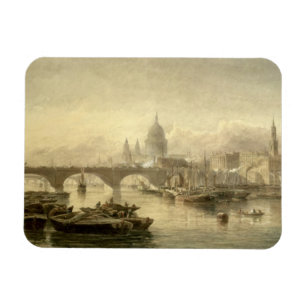 St. Paul's Cathedral en London Bridge van de Su Magneet