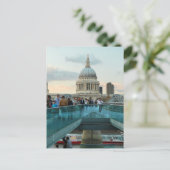 St. Paul's Cathedral en Millennium Bridge, Londen Briefkaart (Staand voorkant)
