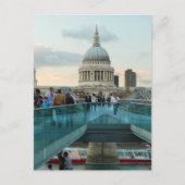 St. Paul's Cathedral en Millennium Bridge, Londen Briefkaart (Voorkant)