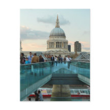 St. Paul's Cathedral en Millennium Bridge, Londen