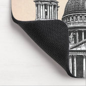 St Pauls Cathedral en Red Hot Air-ballonnen Muismat (Hoek)