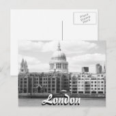 St Pauls cathedral Londen  briefkaart (Voorkant / Achterkant)