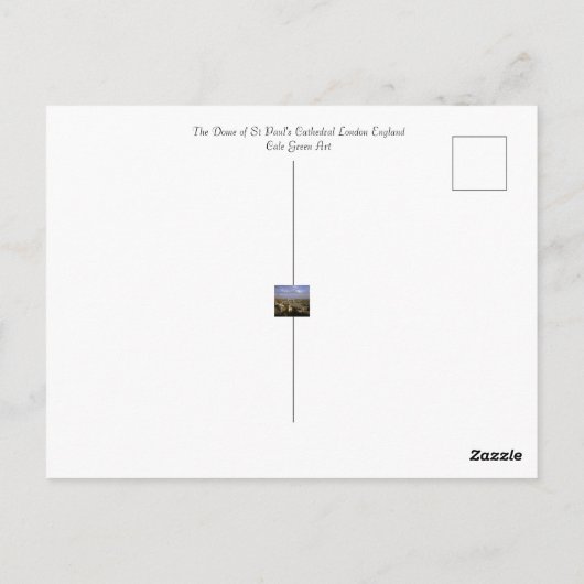 St Paul's Cathedral Londen Briefkaart (Achterkant)