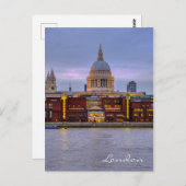 St. Paul's Cathedral Londen Briefkaart Verenigd Ko (Voorkant / Achterkant)