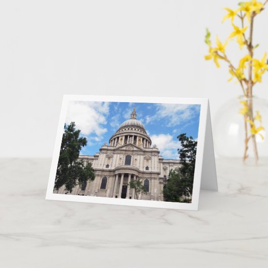 St Paul's Cathedral, Londen, Engeland Kaart (Gele Bloem)