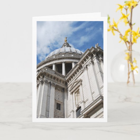 St Paul's Cathedral, Londen, Engeland Kaart (Gele Bloem)