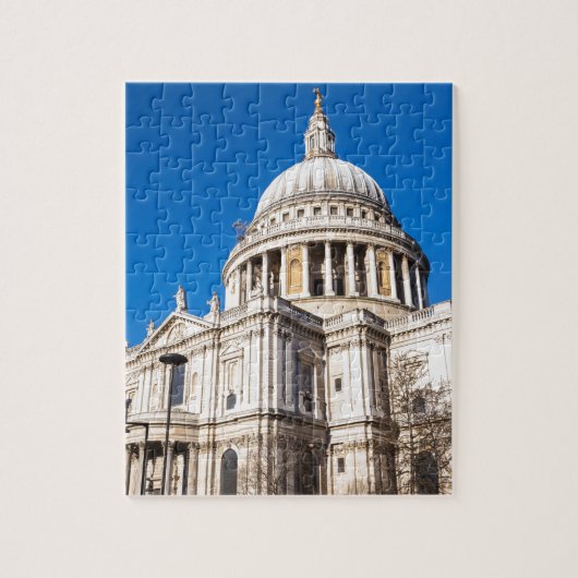 St Paul's Cathedral Londen met blauwe lucht Legpuzzel (Verticaal)