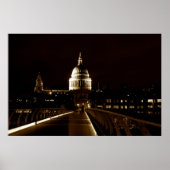 St Pauls Cathedral Londen Poster (Voorkant)