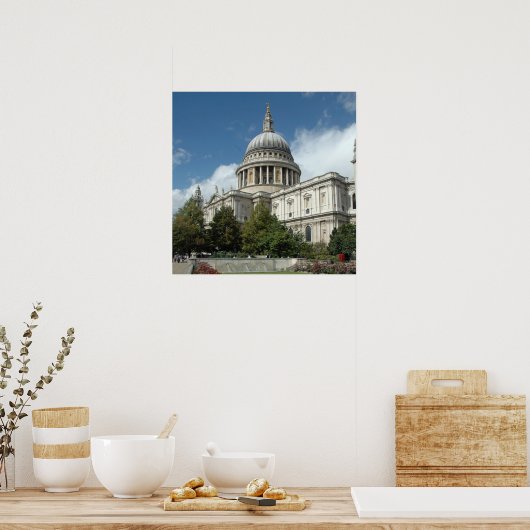 St. Pauls-Cathedral-Londen Poster (Keuken)