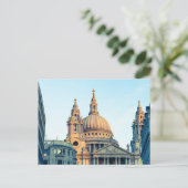 St Paul's Cathedral Londen Vintage cadeauposter Feestdagenkaart (Staand voorkant)