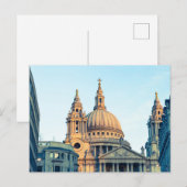St Paul's Cathedral Londen Vintage cadeauposter Feestdagenkaart (Voorkant / Achterkant)