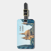 St Paul's Cathedral London  gift Poster Hol Bagagelabel (Voorkant verticaal)
