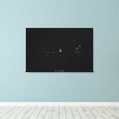 St Paul's Cathedral London, UK Cityscape Canvas Afdruk (Insitu (Houten vloer))