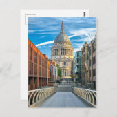 St.Paul's Cathedral London, Verenigd Briefkaart (Voorkant / Achterkant)