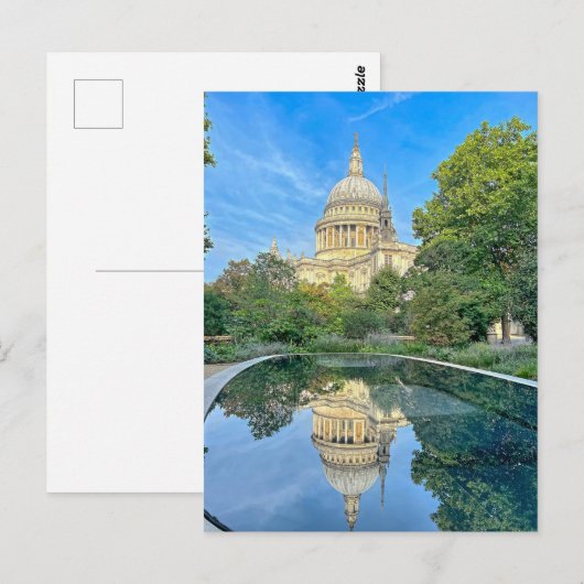 St.Paul's Cathedral London, Verenigd Briefkaart (Voorkant / Achterkant)