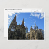 st pauls cathedral melbourne briefkaart (Voorkant / Achterkant)