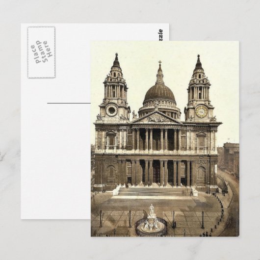 St. Paul's Cathedral, West Front, Londen, Engeland Briefkaart (Voorkant / Achterkant)