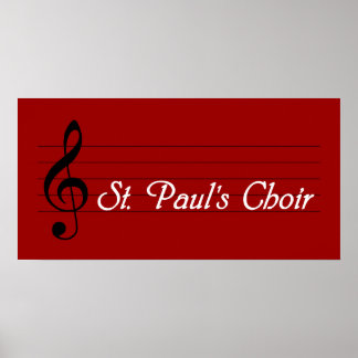 St. Paul's Choir Poster