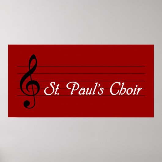 St. Paul's Choir Poster (Voorkant)