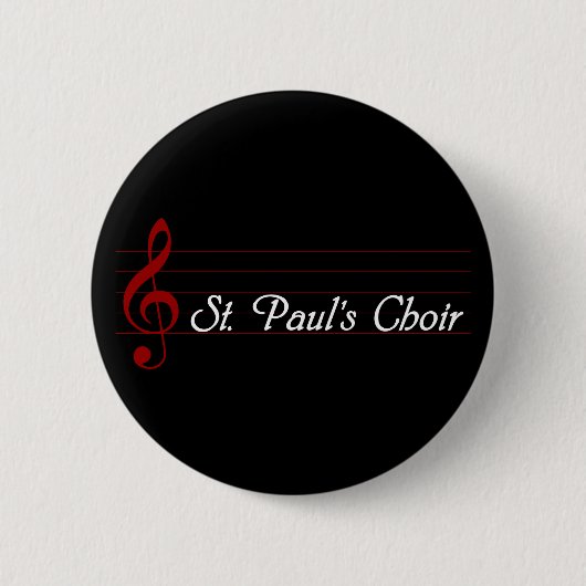 St. Paul's Choir Ronde Button 5,7 Cm (Voorkant)