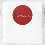 St. Paul's Choir Ronde Sticker (Tas)