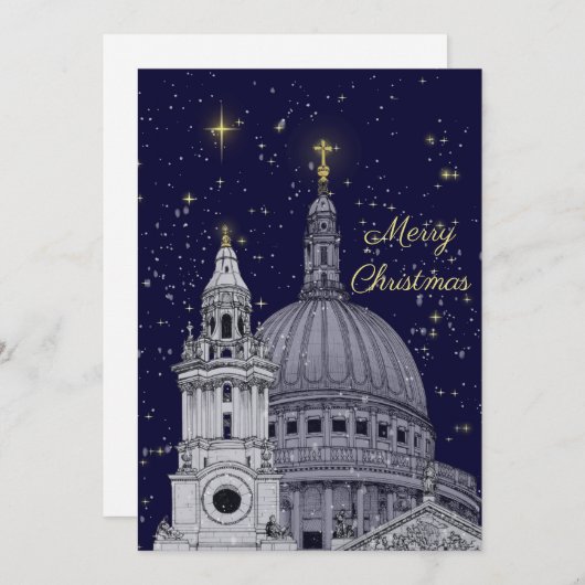 St Paul's Christmas Kaart (Voorkant / Achterkant)