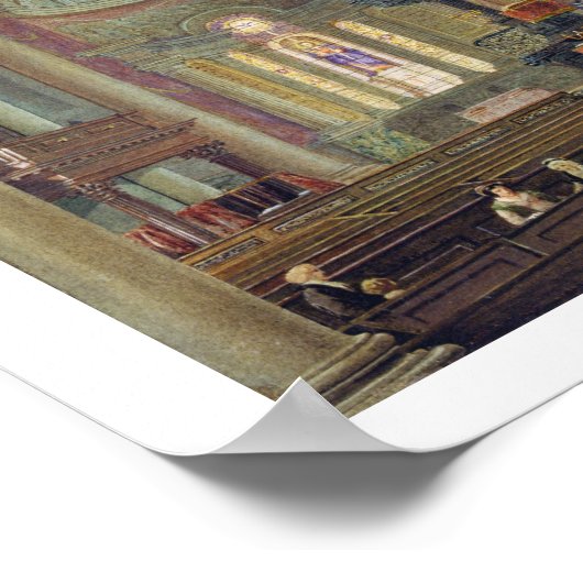 St. Paul's, Deptford (m/v op papier) Poster (Hoek)