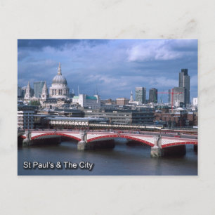 St Pauls en City of London briefkaart