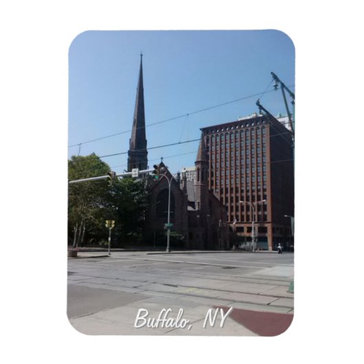 St. Paul's Episcopale Kerk en Garantiegebouw Magneet (Verticaal)
