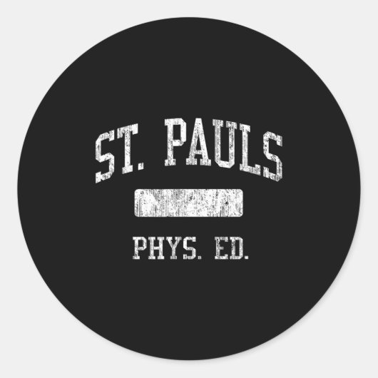 St. Pauls High School Hs Saint Pauls Nc Phys Ed  Ronde Sticker (Voorkant)