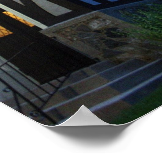 St. Paul's in de avond Poster (Hoek)