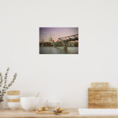 St Pauls kathedraal in Dusk Poster (Keuken)