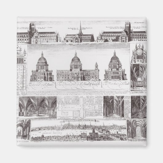 St. Paul's kathedraal Magneet (Voorkant)