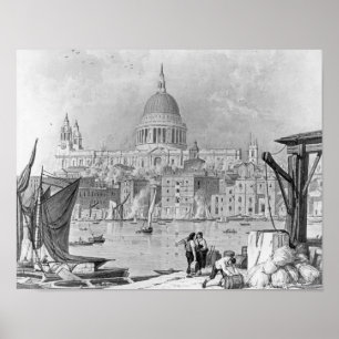 St. Paul's kathedraal Poster
