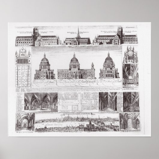 St. Paul's kathedraal Poster (Voorkant)