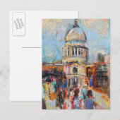 St Paul's van de Millenniumbrug Briefkaart (Voorkant / Achterkant)
